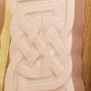Homemade Soap: Baby Pink Celtic Design Bar.
