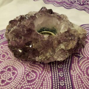 Amethyst Candle Holder