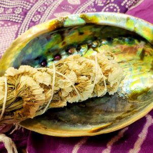 Small Yellow Flower Sage Bundle for incense and cleansing; approx.