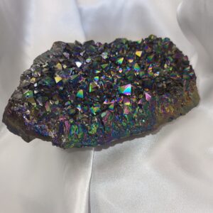 Rainbow Aura Quartz / Titanium Aura Quartz free standing stone.