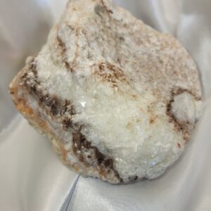 Natural Rose Banded Calcite free standing stone.