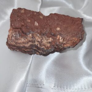 Natural Striped Iron Oxide - Hematite free standing stone.