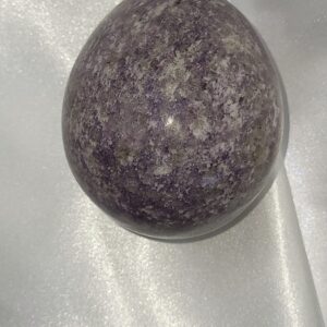 Natural Polished Lepidolite/Lithium Mica Stone Egg.